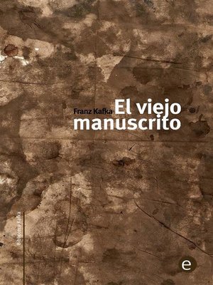 cover image of El viejo manuscrito